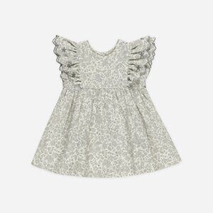 Quincy Mae Alina Dress in Blue Blossom Size 18-24 months